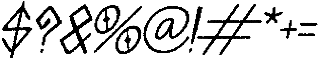 GORKESQ Italic otf (400) Font OTHER CHARS