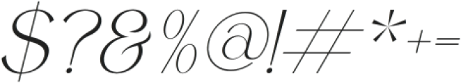 GORTHE Italic otf (400) Font OTHER CHARS