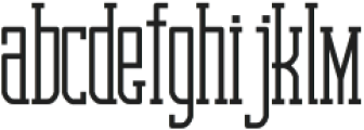 GOTHEN Regular otf (400) Font LOWERCASE