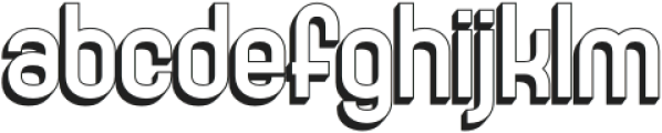 GOXAC Shadow otf (400) Font LOWERCASE