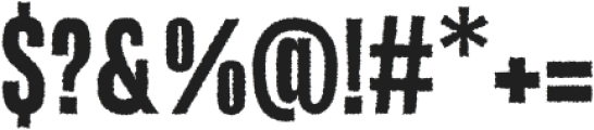Godger Rough otf (400) Font OTHER CHARS