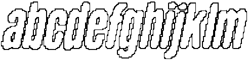 Godger Rounded Pixel Outline otf (400) FONT