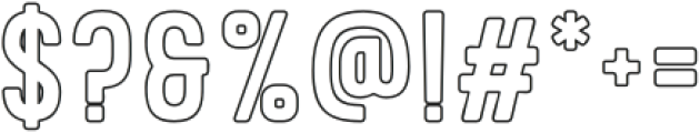 Godiva Outline otf (400) Font OTHER CHARS