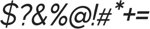 GodshineSans Italic otf (400) Font OTHER CHARS