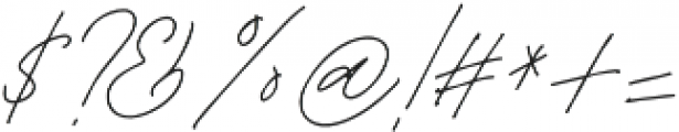 Godwit Signature Light otf (300) Font OTHER CHARS