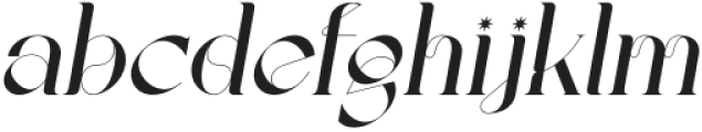 Gofagen Italic otf (400) Font LOWERCASE