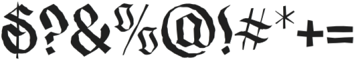 Gofarda Gothic Distort otf (400) Font OTHER CHARS