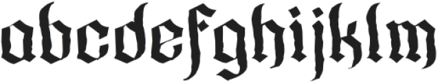 Gofarda Gothic Distort otf (400) Font LOWERCASE