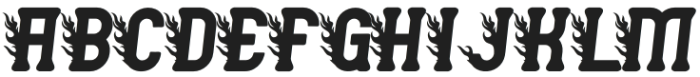 Gofired Burning Regular otf (400) Font UPPERCASE