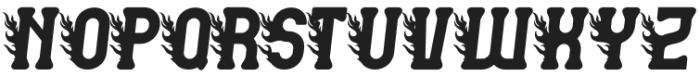 Gofired Burning Regular otf (400) Font UPPERCASE