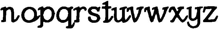 Gofosa ttf (400) Font LOWERCASE