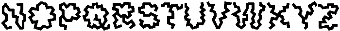 Gofue Regular otf (400) Font UPPERCASE