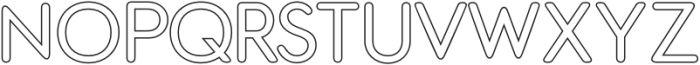 Golane Rounded Outline otf (400) Font UPPERCASE