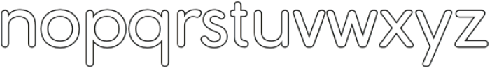 Golane Rounded Outline otf (400) Font LOWERCASE