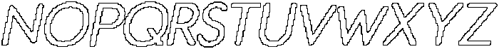 Golane Rounded Pixel Outline otf (400) Font UPPERCASE