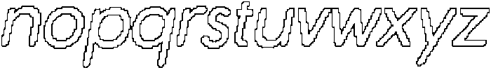 Golane Rounded Pixel Outline otf (400) Font LOWERCASE