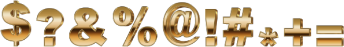 Gold Aurum Regular otf (400) Font OTHER CHARS