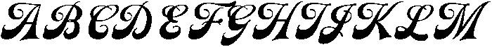 Gold Chamber Script otf (400) Font UPPERCASE