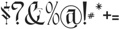 Gold Empire otf (400) Font OTHER CHARS