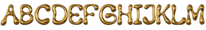 Gold Rush Regular otf (400) Font UPPERCASE