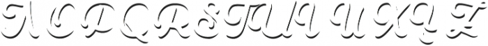 Goldana Script Shadow Solo otf (400) Font UPPERCASE