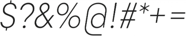Goldbill ExtraLight Italic otf (200) Font OTHER CHARS