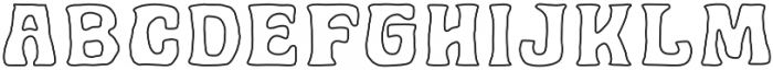 Golddrew Outline Regular otf (400) Font UPPERCASE