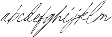 Golden Allure Script otf (400) Font LOWERCASE