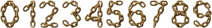 Golden Chain Regular otf (400) Font OTHER CHARS