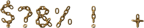 Golden Chain Regular otf (400) Font OTHER CHARS