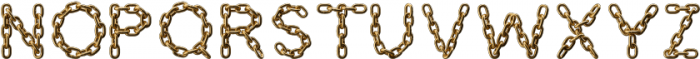 Golden Chain Regular otf (400) Font UPPERCASE