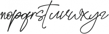 Golden Stanbury Signature otf (400) Font LOWERCASE