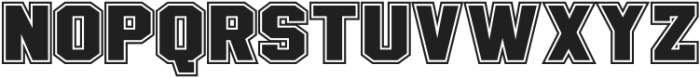 Golden Varsity Outline otf (400) Font UPPERCASE