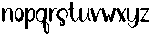 Golden Writing Regular otf (400) Font LOWERCASE