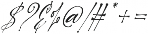 Golding Signature Italic Italic otf (400) Font OTHER CHARS