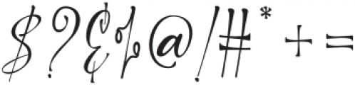 Golding Signature Regular otf (400) Font OTHER CHARS