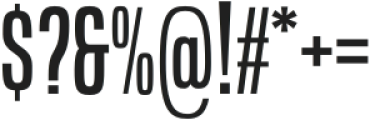Goldtext Sans Condensed Regular otf (400) Font OTHER CHARS