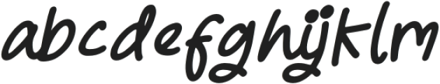 Goldyaks Italic otf (400) Font LOWERCASE