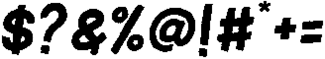 Golera Boldies Oblique otf (700) Font OTHER CHARS