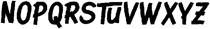 Golera Boldies Oblique otf (700) Font UPPERCASE