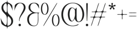 Golften Drawn otf (400) Font OTHER CHARS