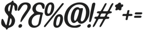 GolftenBlur-Italic otf (400) Font OTHER CHARS