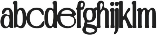 GolftenBlur-Regular otf (400) Font LOWERCASE