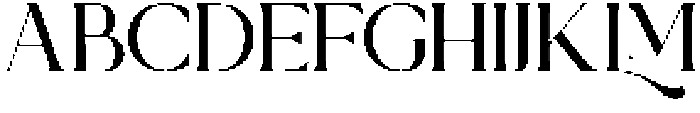 Goliath Regular otf (400) Font UPPERCASE