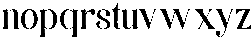 Goliath Regular otf (400) Font LOWERCASE
