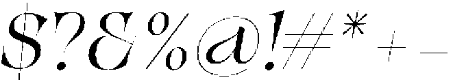 Golifez Bright Serif Italic otf (400) Font OTHER CHARS