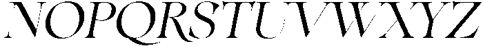 Golifez Bright Serif Italic otf (400) Font UPPERCASE