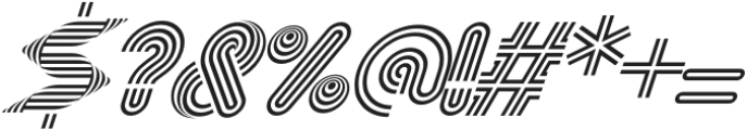 Goline Display Italic otf (400) Font OTHER CHARS