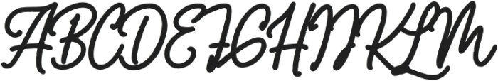 Gollder Vintage Script Solid otf (400) Font UPPERCASE