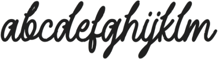 Gollder Vintage Script Solid otf (400) Font LOWERCASE